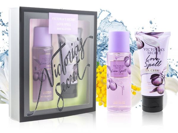 Gift set Victoria's Secret Love Spell La Creme Mist+Lotion, 100+100 ml